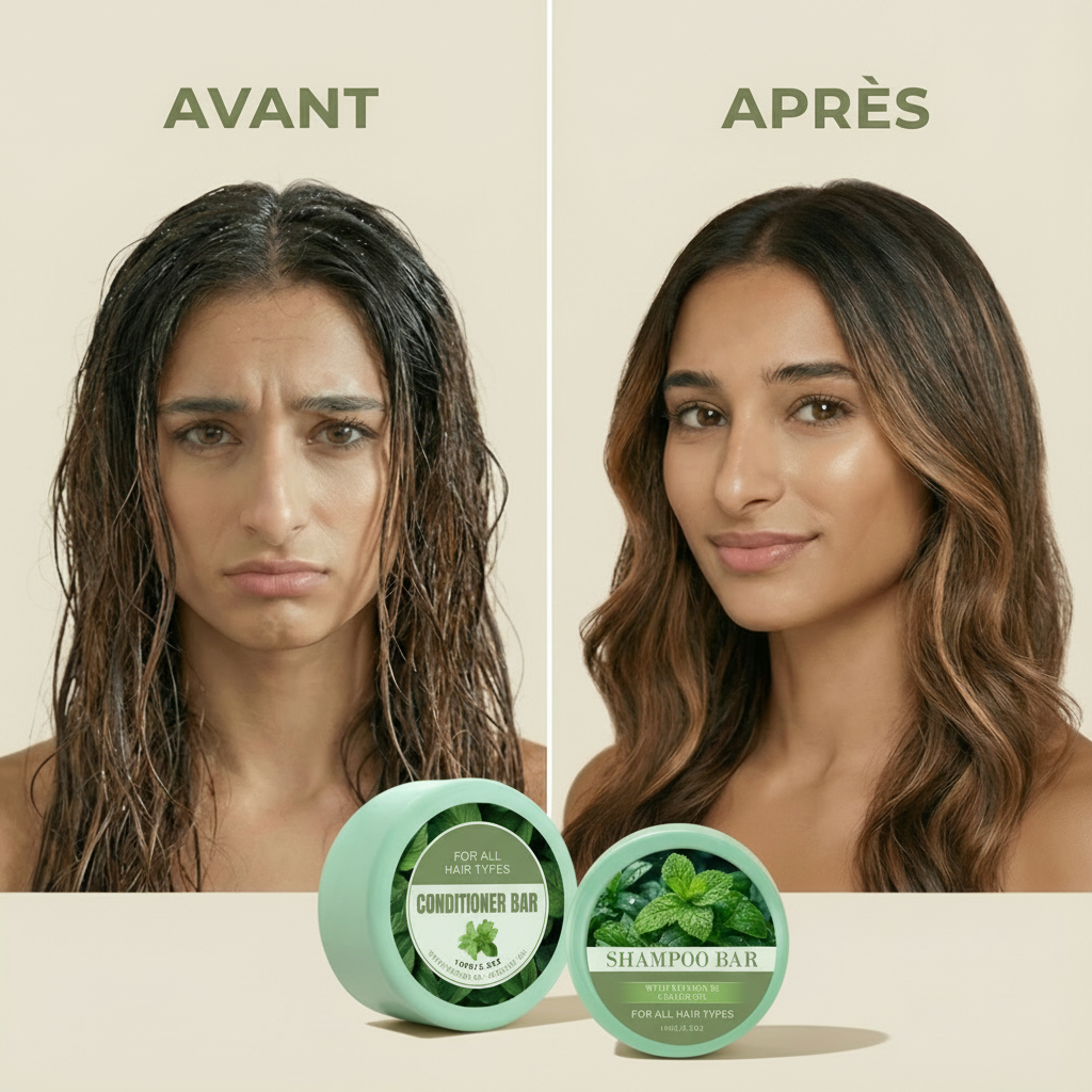 Duo Cheveux Solides à la Menthe – Volume & Légèreté