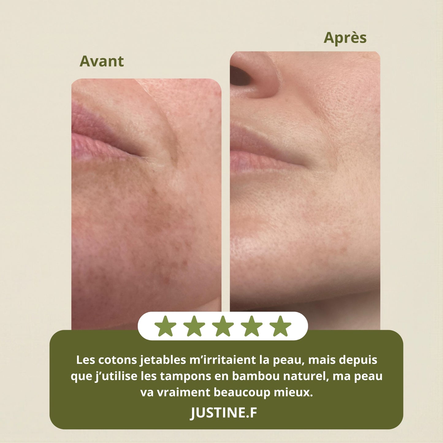 Écrin Démaquillage Infini – Pack 16 Tampons Réutilisables en Bambou